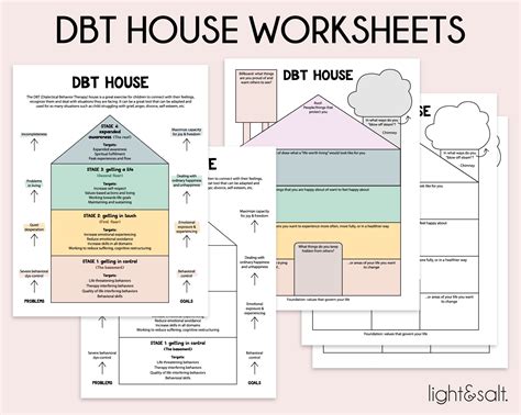 Printable Dbt House Worksheet